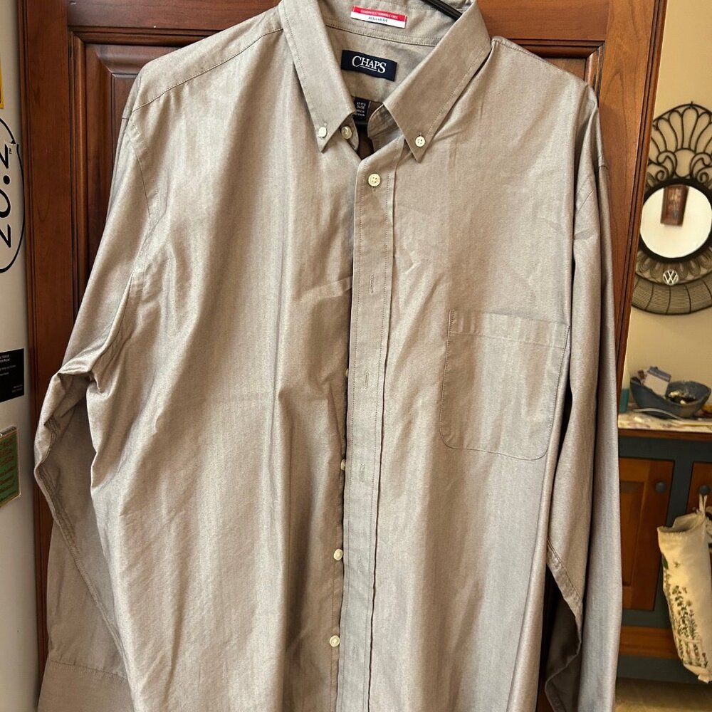 Chaps Men's long sleeved shirt, Size 17-17 1/2, 34/35